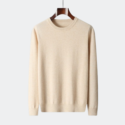 KNITTED ROUND COLLAR SWEATER
